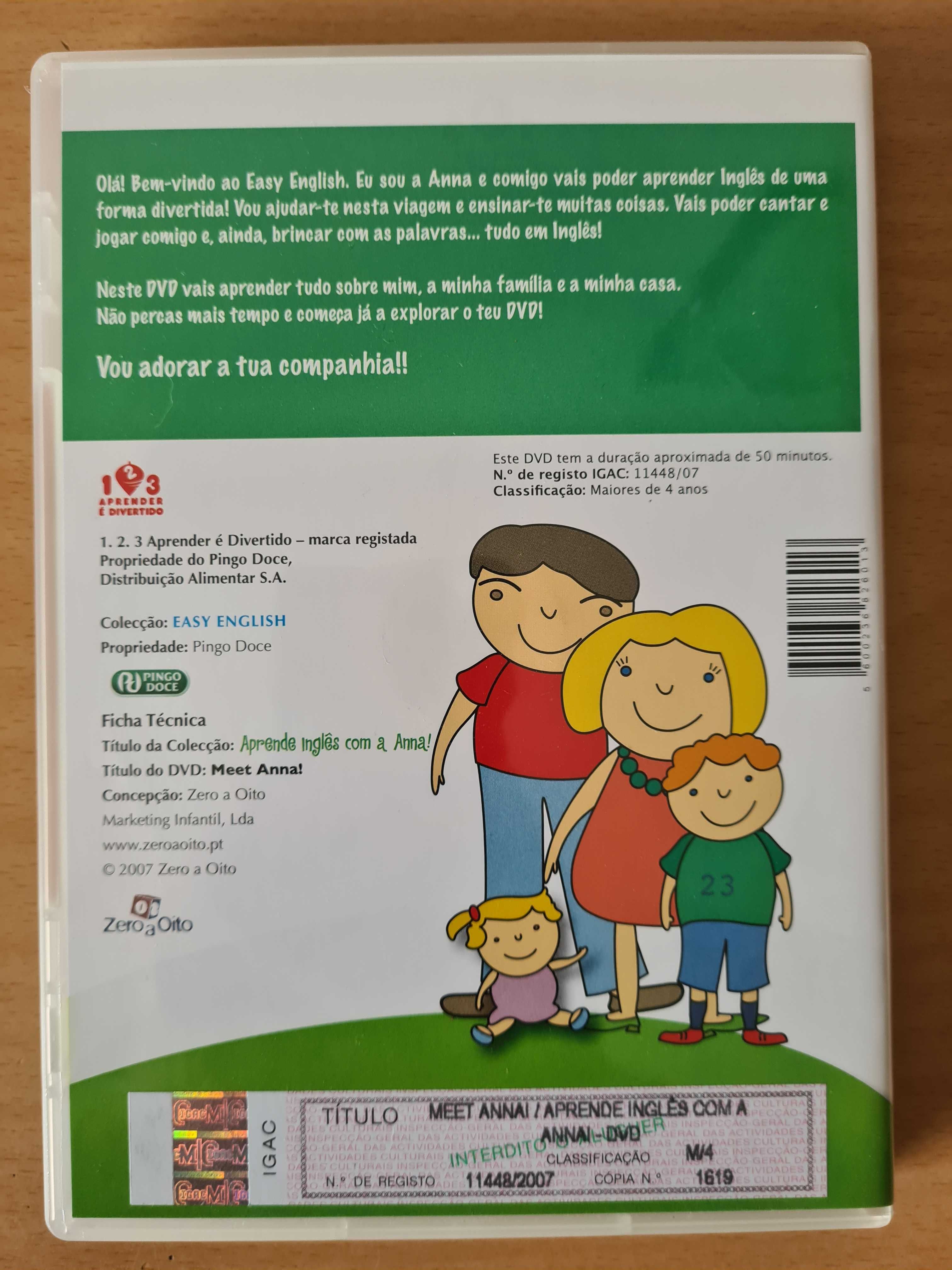 DVD da série infantil "Aprende Inglês com a Anna!"
