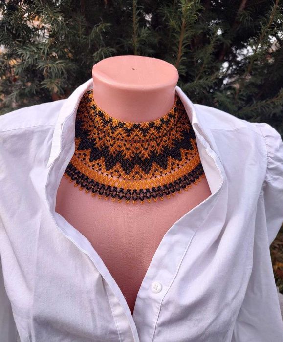 Силянка з бісеру прикраса ручної роботи етноприкраса