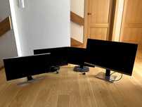 4 monitory - iAOC 32” 4K, iyama 24”, Samsung 28” 4K, Medion 27”