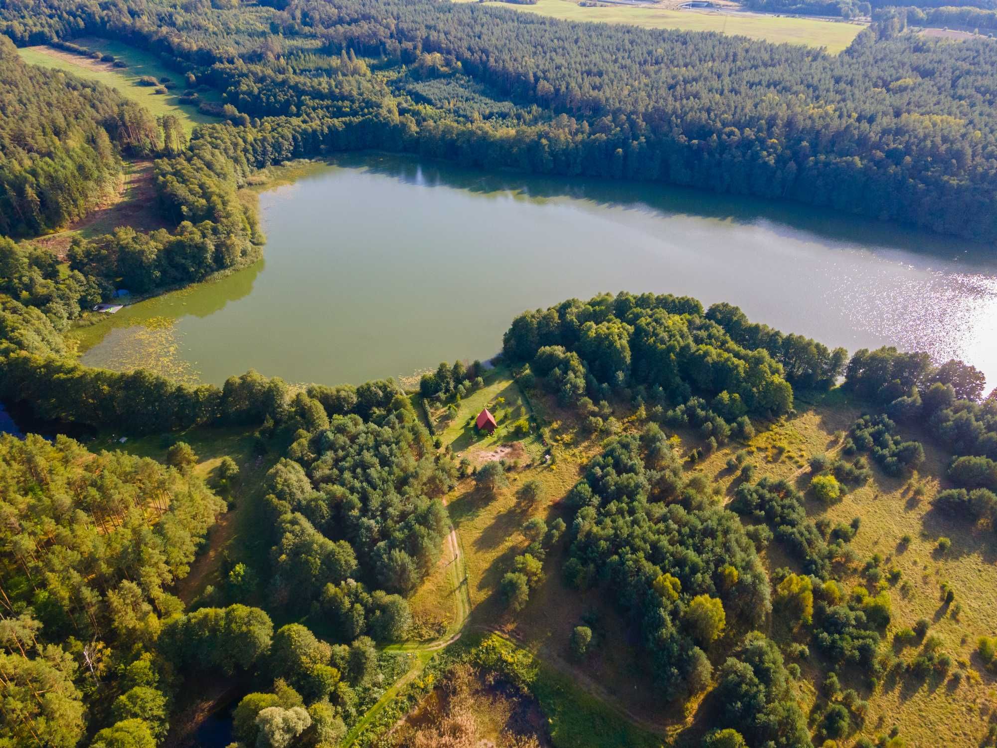 Działka nad jeziorem  Lutek Mazury