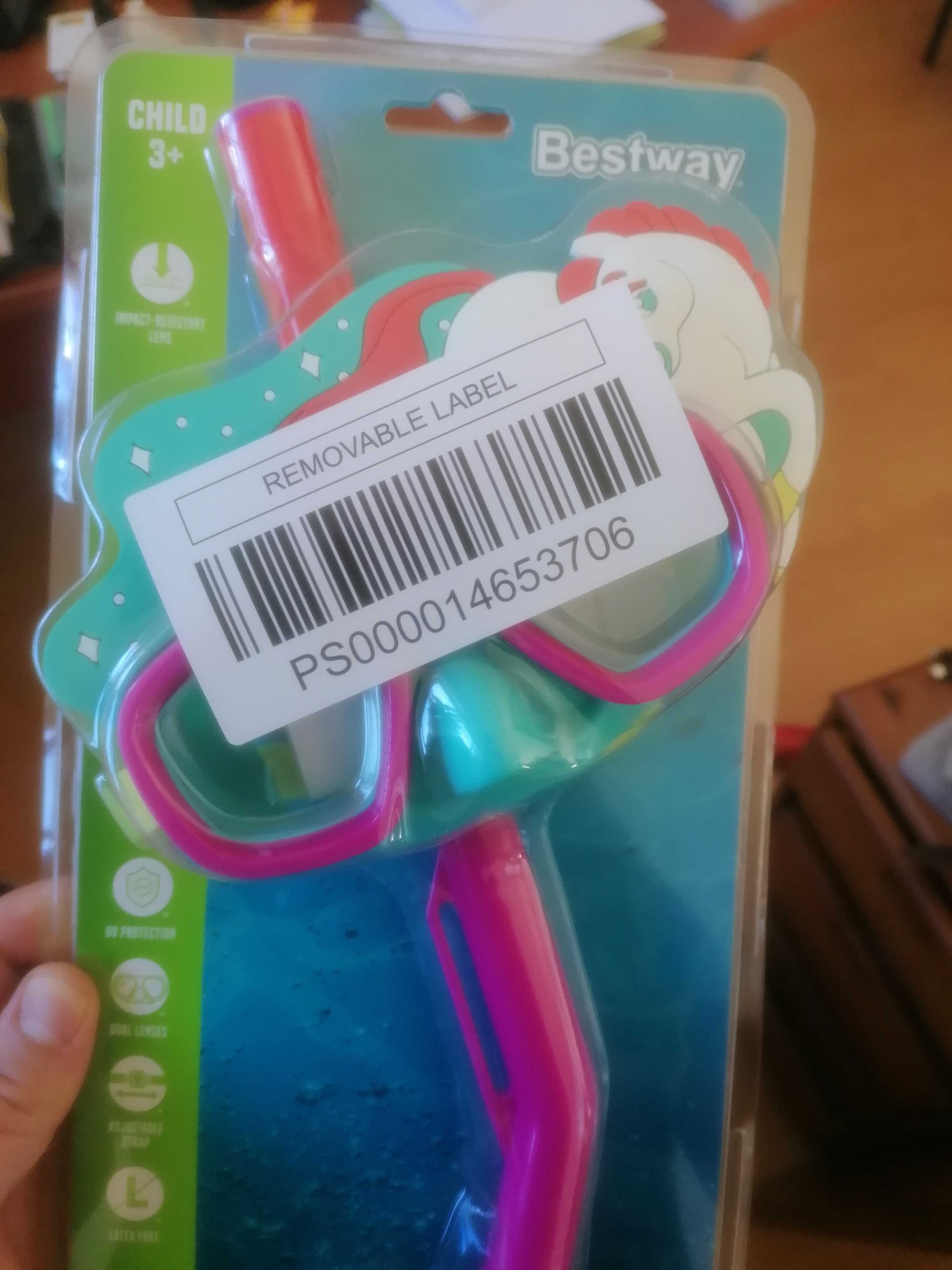 Máscara de mergulho (oculos e snorkel) criança +3 anos