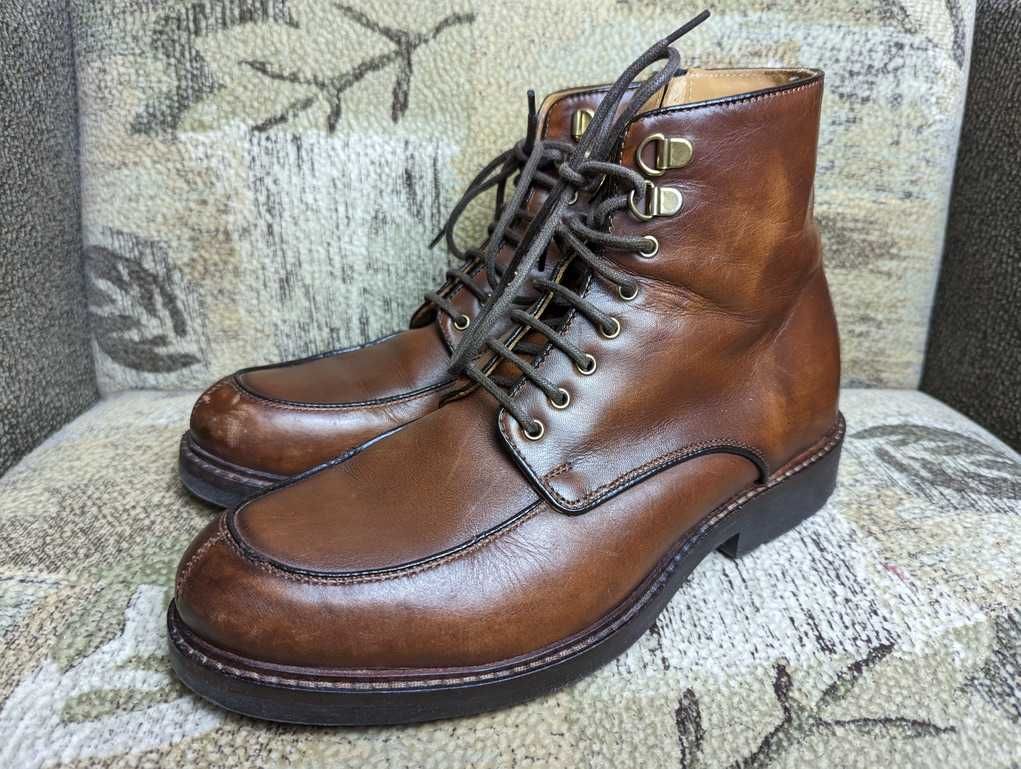 Massimo Dutti кожаные мужские ботинки 40 размер 26,7см