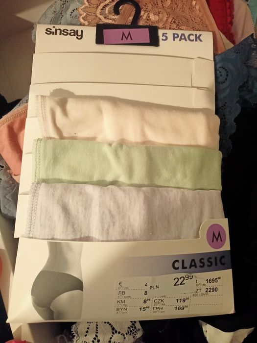 Sinsay majtki damskie nowe 3pak M