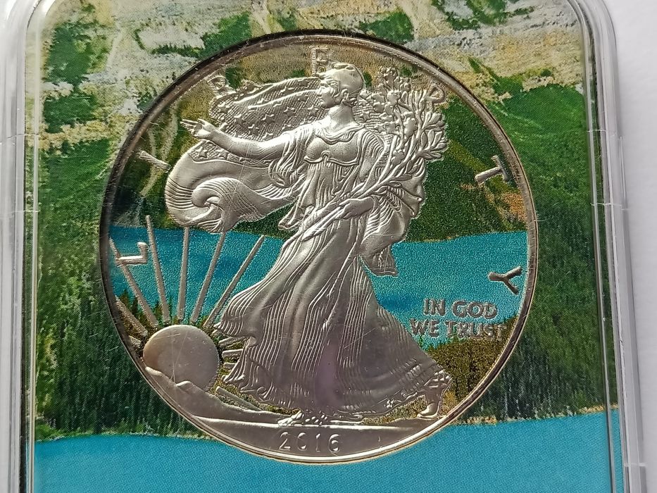 1 Dolar USA 2016 , Srebro stan 1