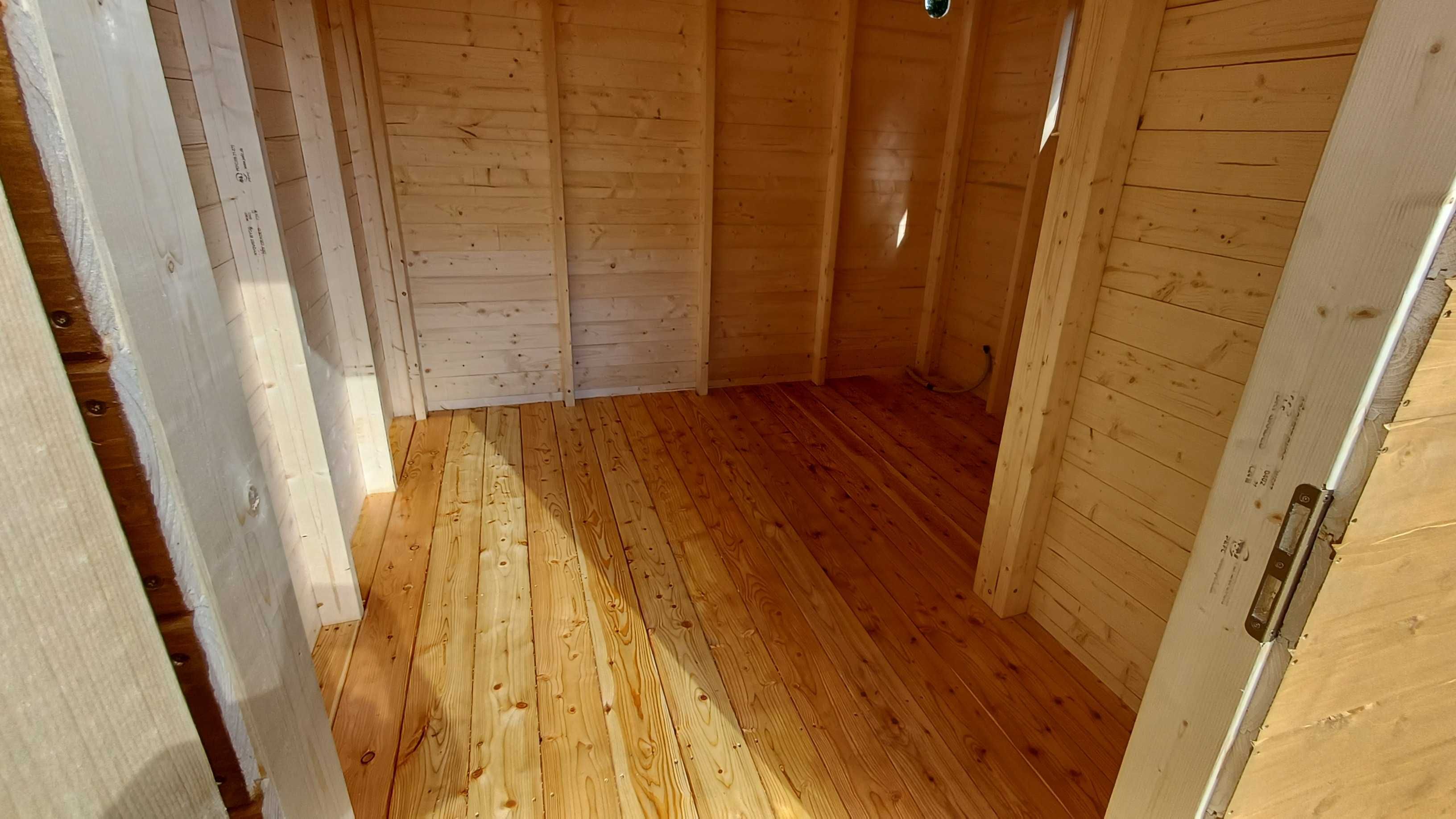 Domek narzędziowy 5 m x 2,5 m - certyfikowane drewno.