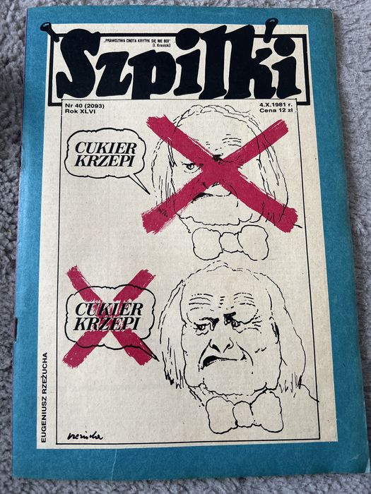 Gazeta szpilki 4 października 1981 nr 40 (2093) - kolekcja gazet PRL