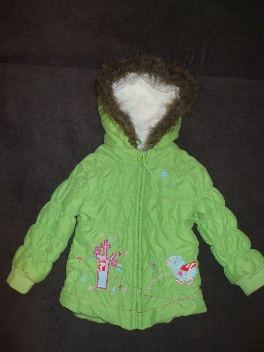 dziewczęca kurtka zimowa 86 cm