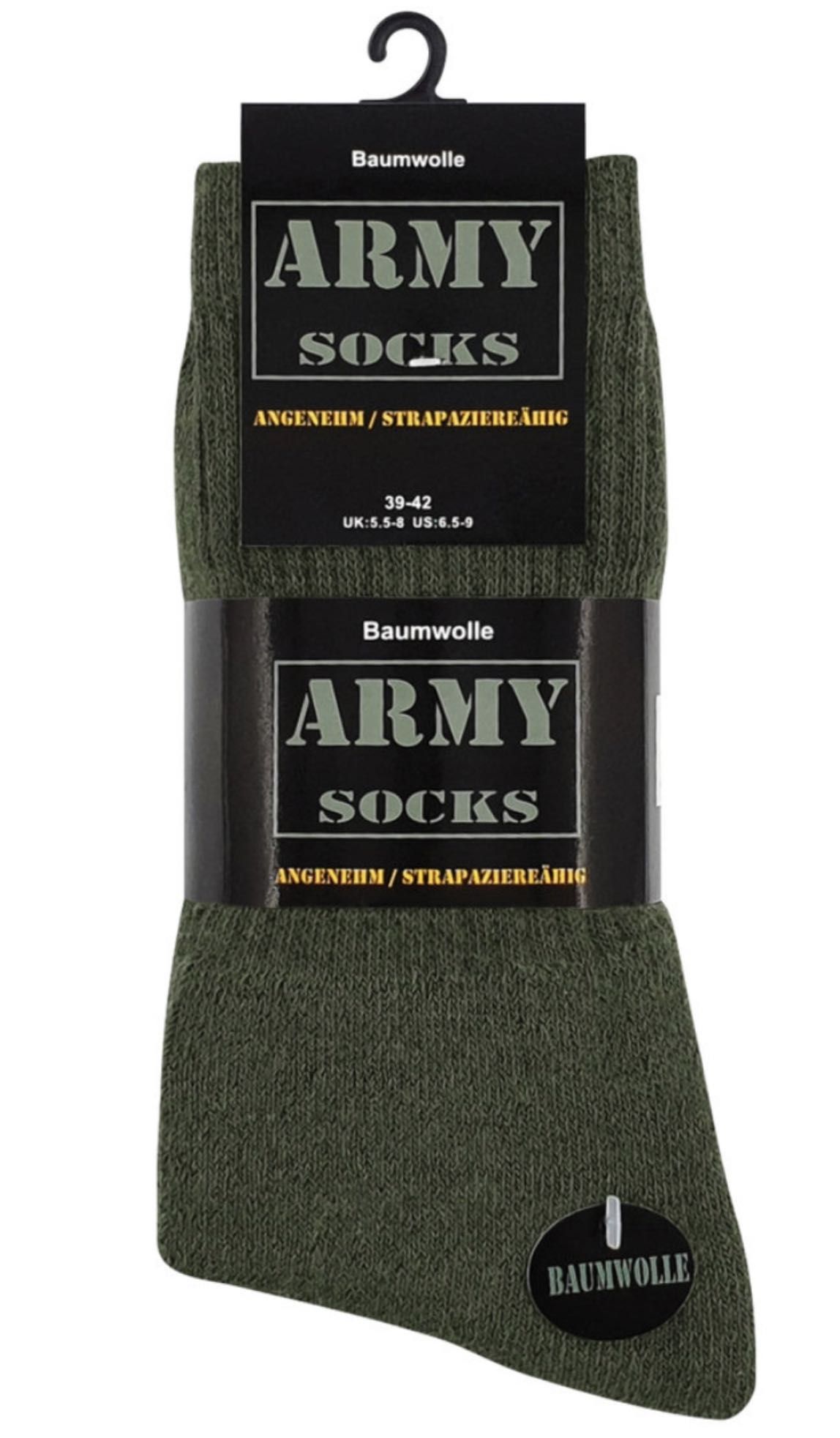 10x Skarpety Army Zielone WOJSKOWE MORO 10-PACK 43-46