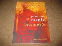 Livro "Para Uma Mente Tranquila" de Dalai Lama