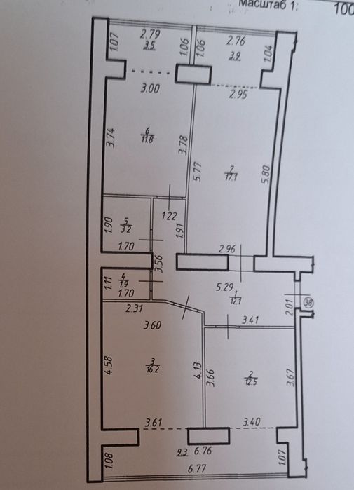 Продаж.Видова здана 3-кімнатна квартира в центрі міста