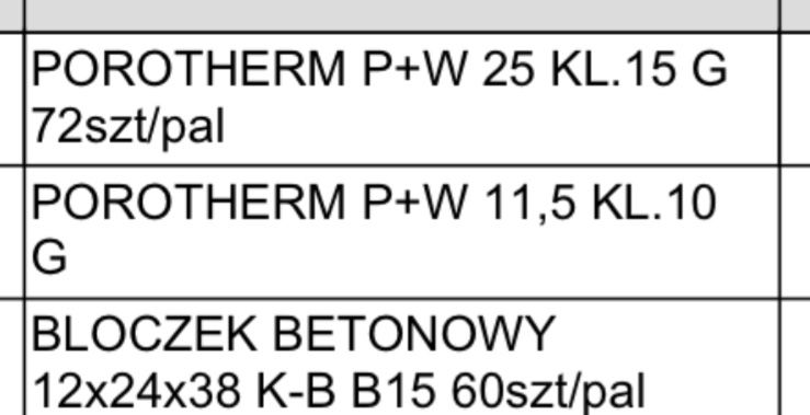 Porotherm opis w zdjęciach