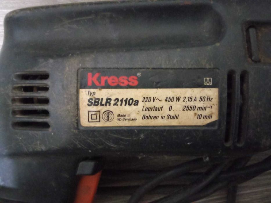 Berbequim Kress e conjunto de brocas