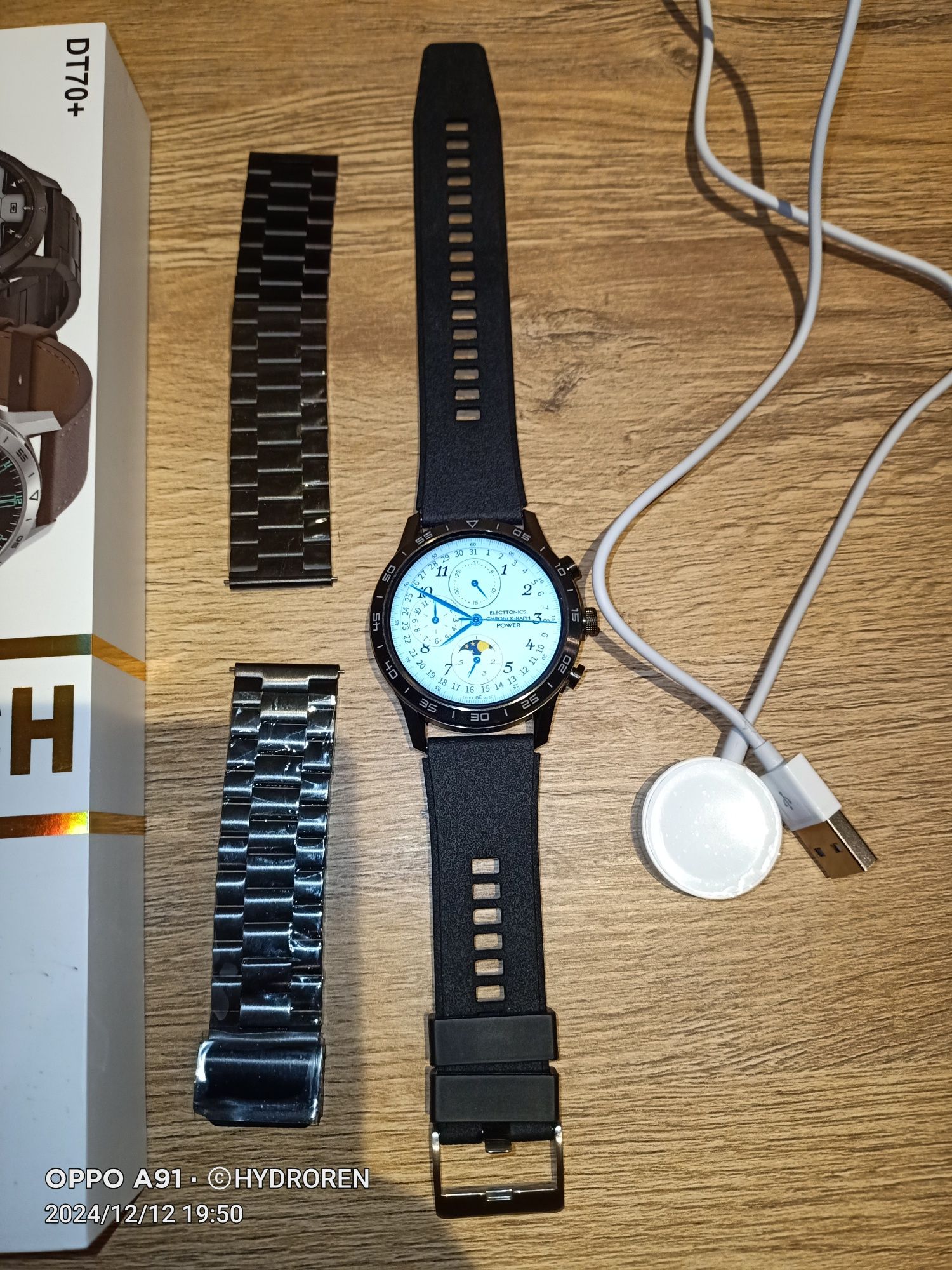 Zegarek męski Smartwatch DT70+ Bluetooth Inteligentny HD Ekran