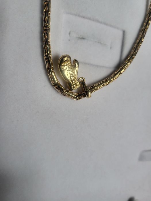 Złota rękawica bokserska 14k 585 próba 5.1g świadectwo próby box mma