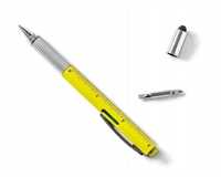 Długopis majsterkowicza 6w1 żółty wielofunkcyjny