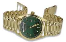 Złoty zegarek z bransoletą męski 14k Geneve mw013ydgr&mbw006y Wrocław