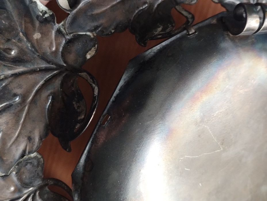 Piękna platerowana Patera