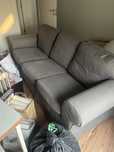 Sofa EKTORP 3 seat sofa, Hakebo dark grey