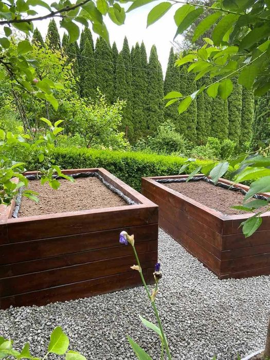 ГРЯДКИ ТОП №1  тільки під замовлення! Брус масив 100 мм Висота 700 мм!