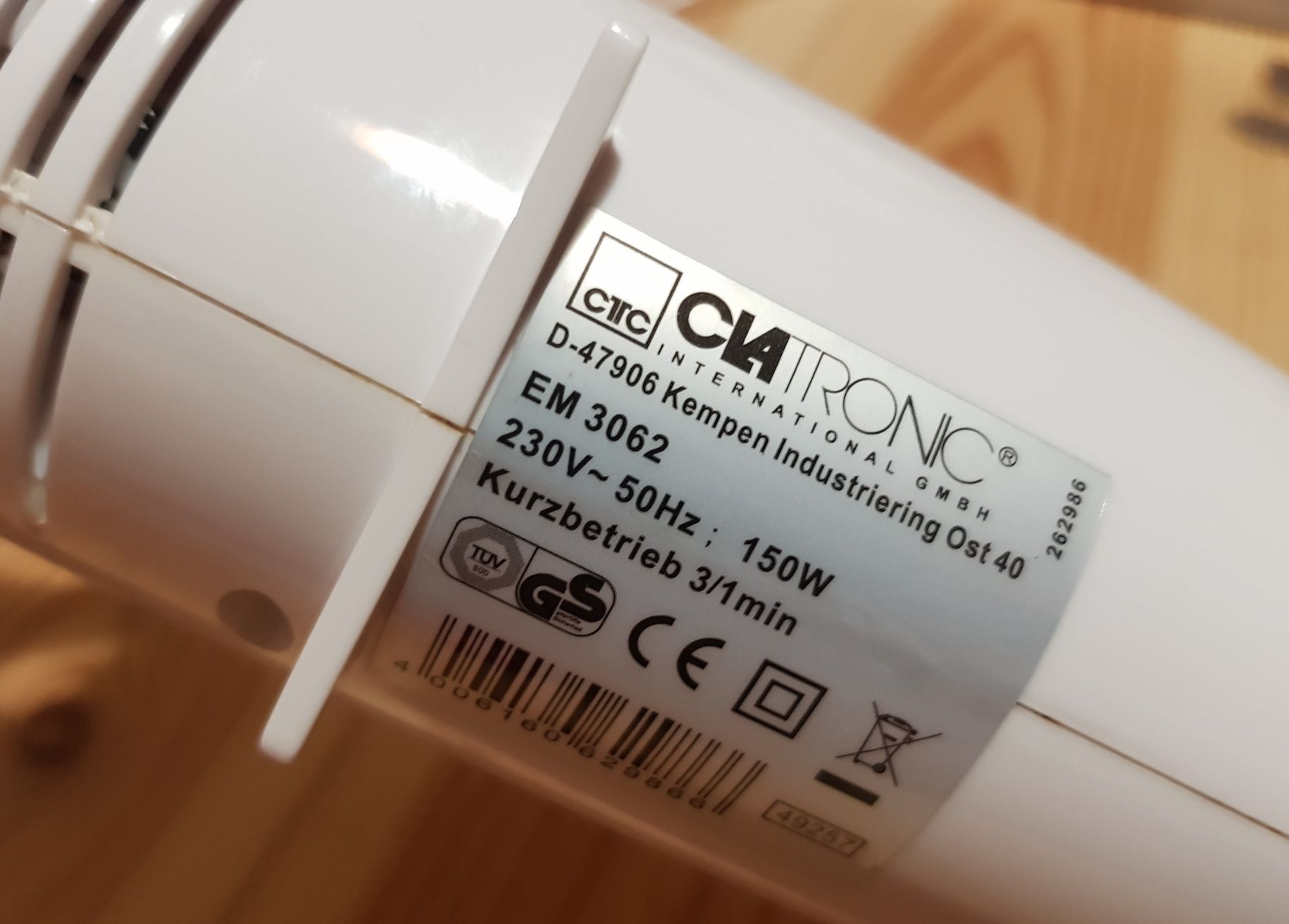 Faca elétrica Clatronic EM 3062