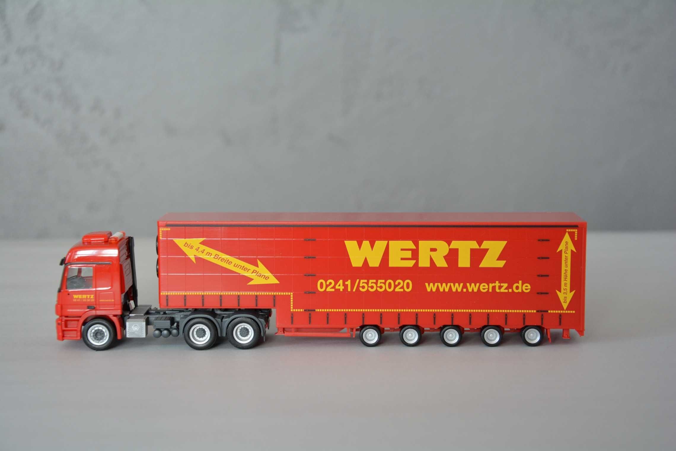 1:87 (H0) Herpa 909431 - Mercedes Actros L'08 (6x4) - Wertz