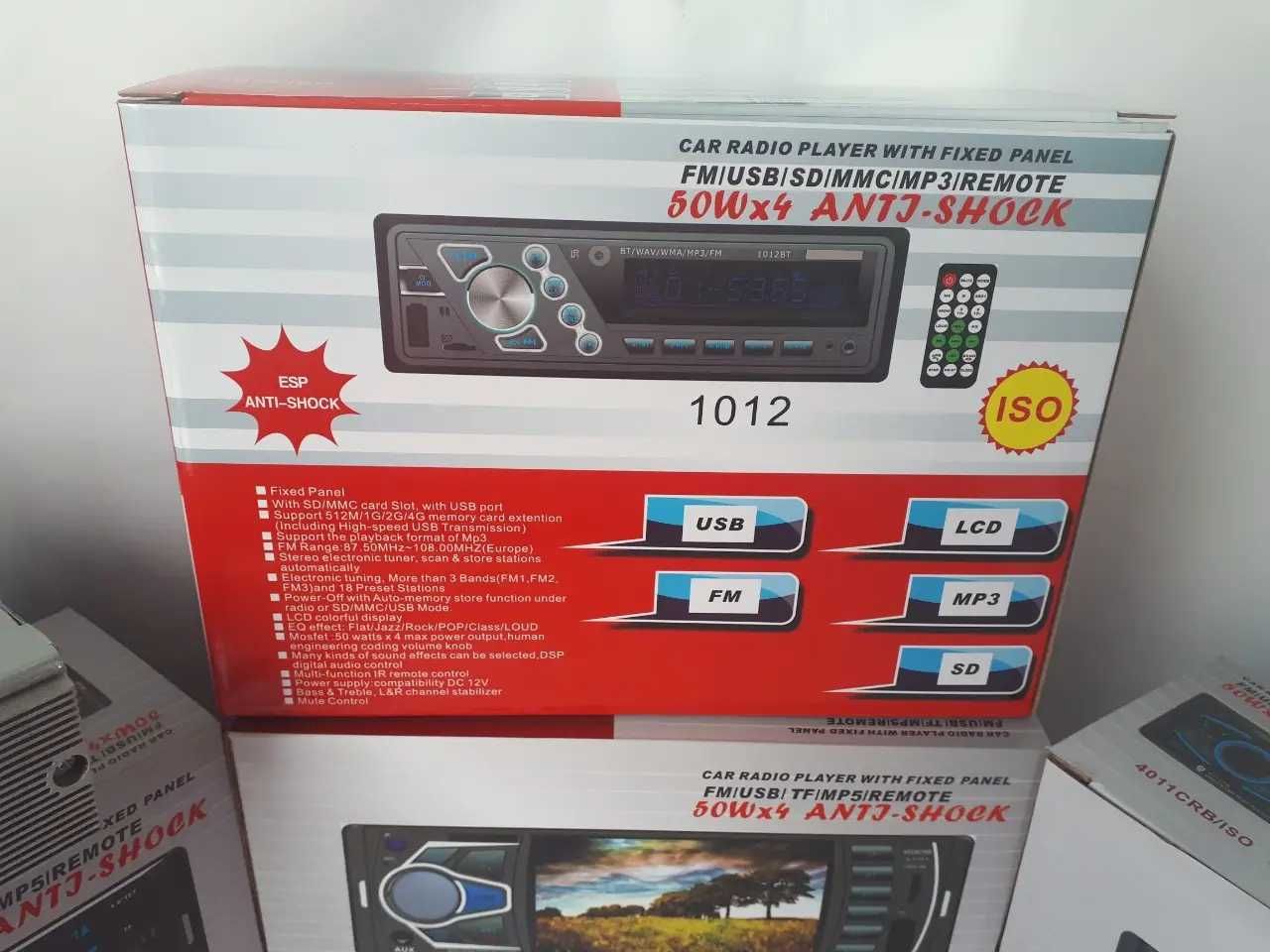 Автомагнітола Pioneer піонер 1012/1013 з блютузом BT 4*50W