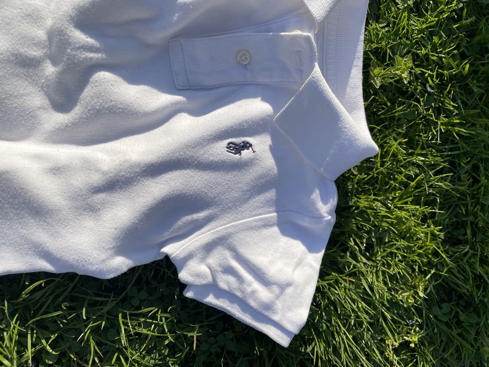 Polo Ralph Lauren 18m 85 biała kołnierzyk bluzka koszulka