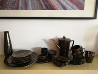 Serwis IRA, Chodzież, 30 elementów, porcelana, vintage design, prl
