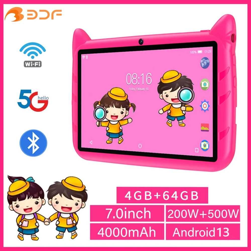 Tablet dla dziecka 7 cali 4GB 64GB Android 13 nauka i zabawa
