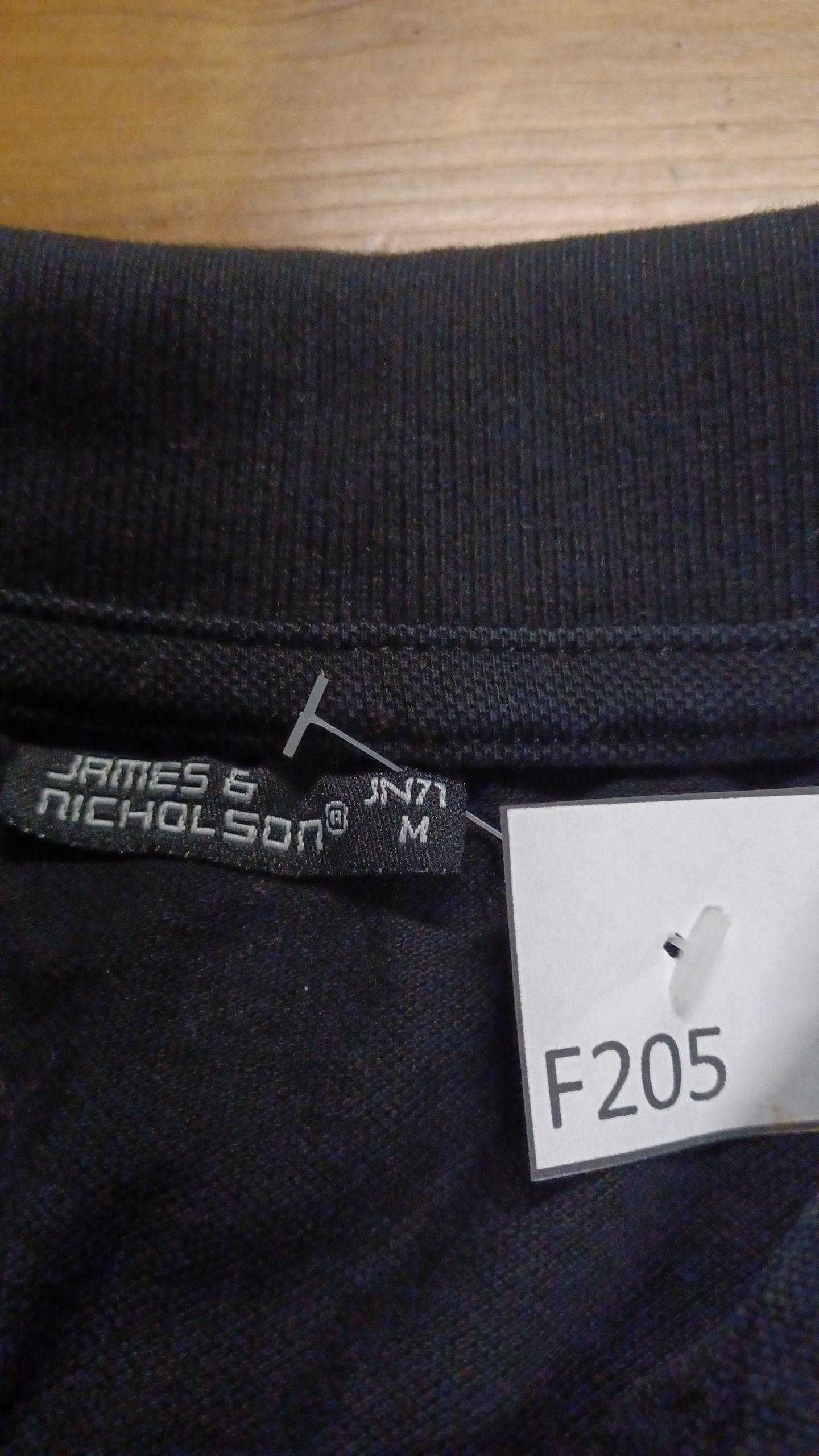 F/205 Czarna bluzka polo James Nicholson  r. M