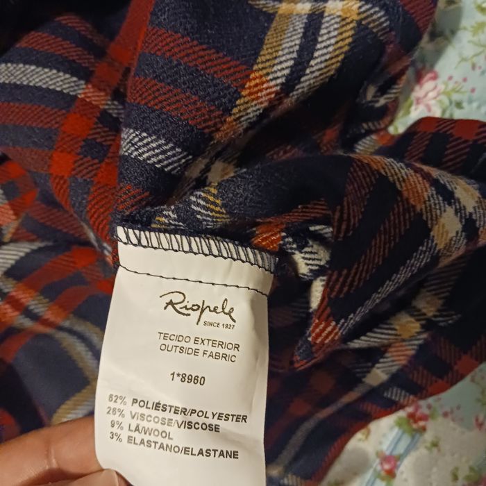 Camisola manga curta Riopele M
Axadrezado
9% lã