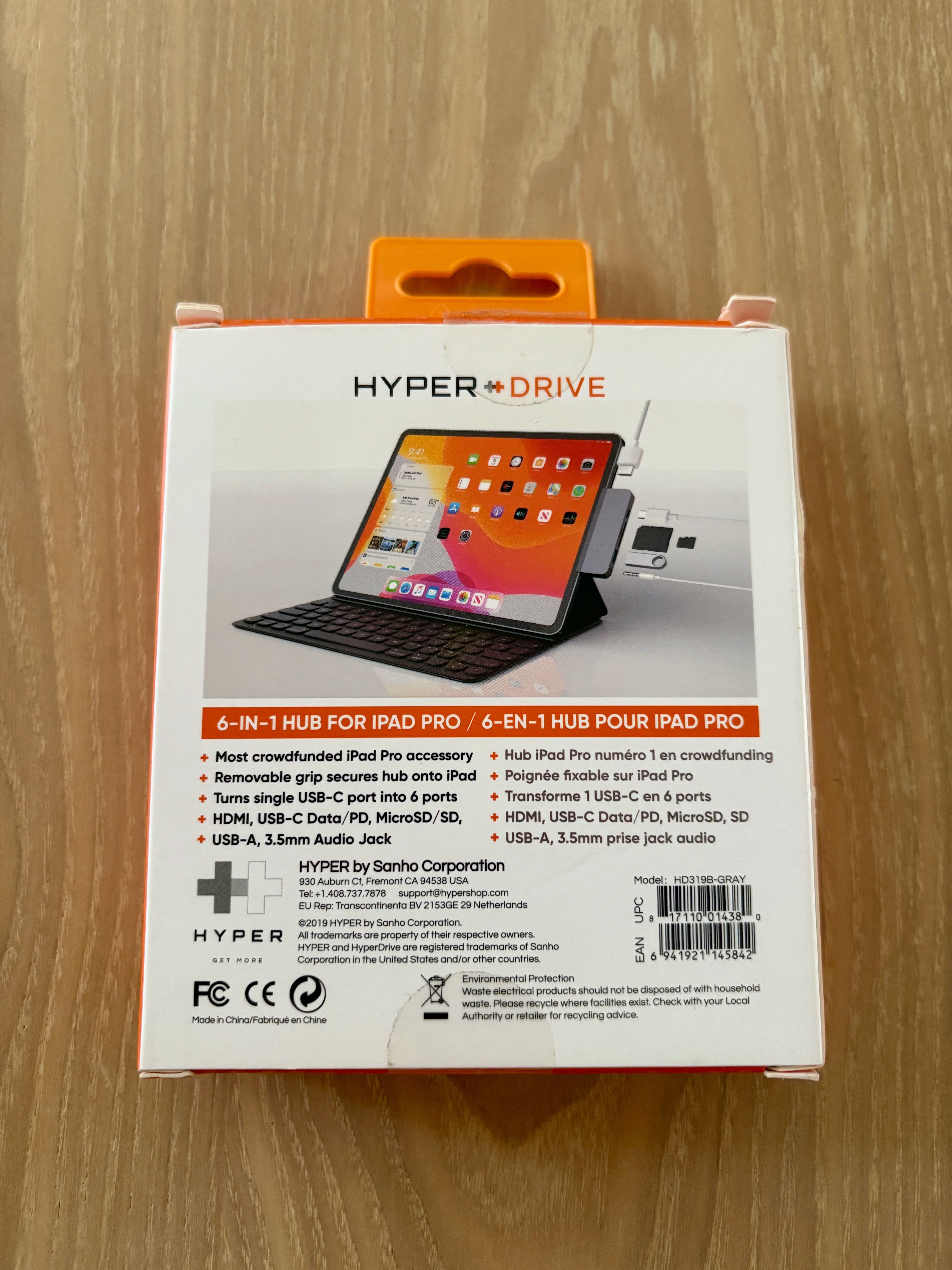 HyperDrive++ Hub USB-C 6-in-1 do Apple iPad Pro / MacBook