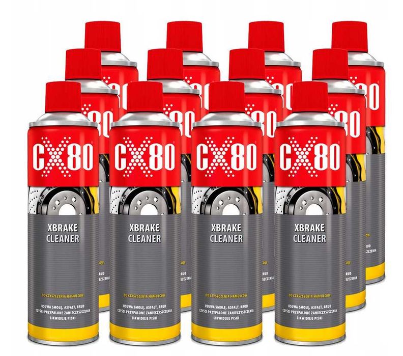 12 x zmywacz Preparat do czyszczenia hamulców CX-80 600 ml