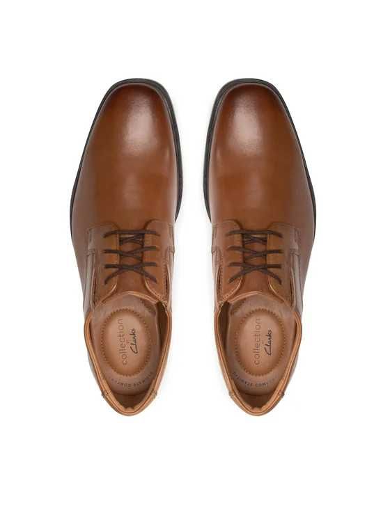 Туфлі дербі Clarks Tilden Plain 261300977 Коричневий EU 44.5
