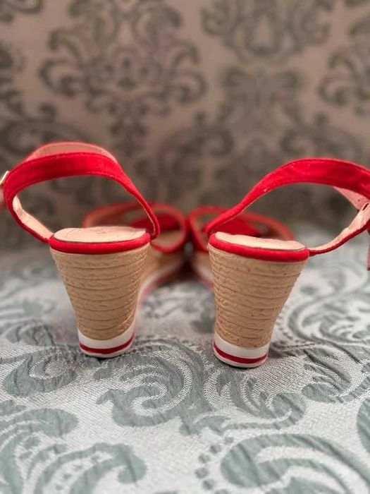 41 ładne lekkie sandały na koturnie LATO pantofle styl Tommy Hilfiger