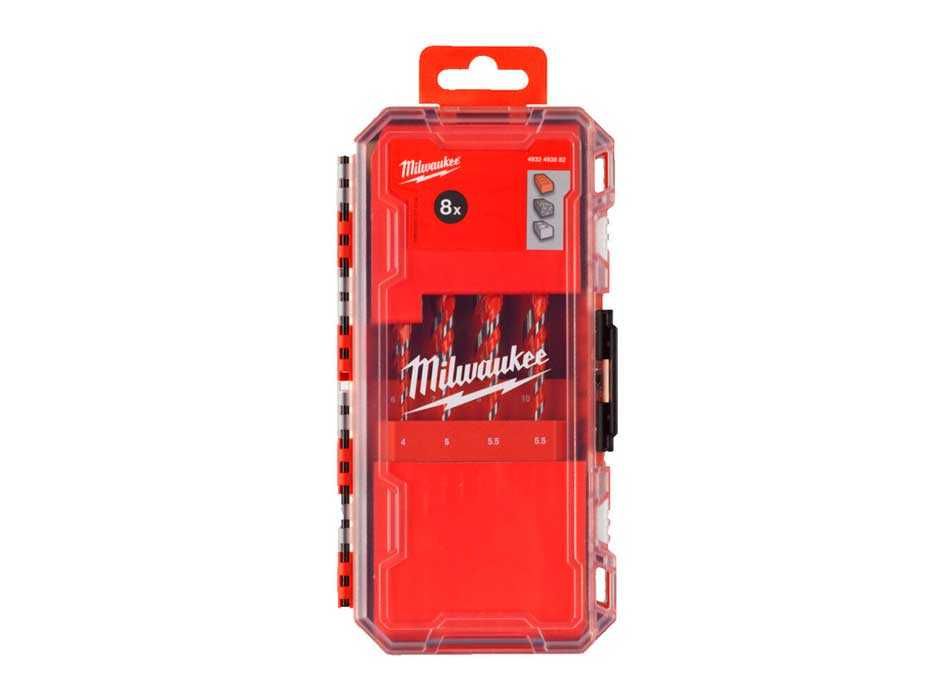 Набір ударних свердл по бетону Milwaukee Premium 8 шт