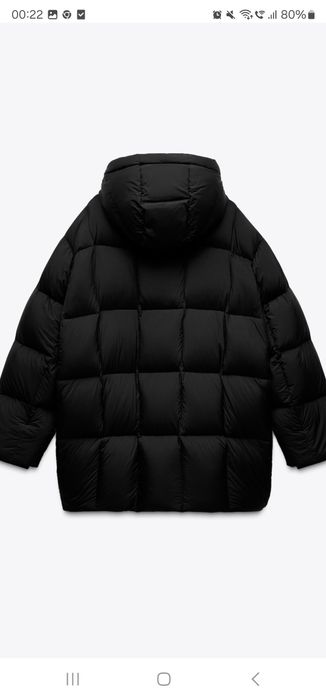 Куртка  парка пуховик пуховік Zara L