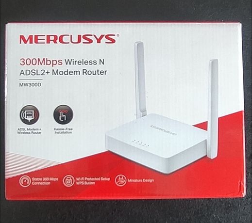 Router Wi-Fi Mercusys 300 Mbps ADSL2+ -Neostrada-Orange-