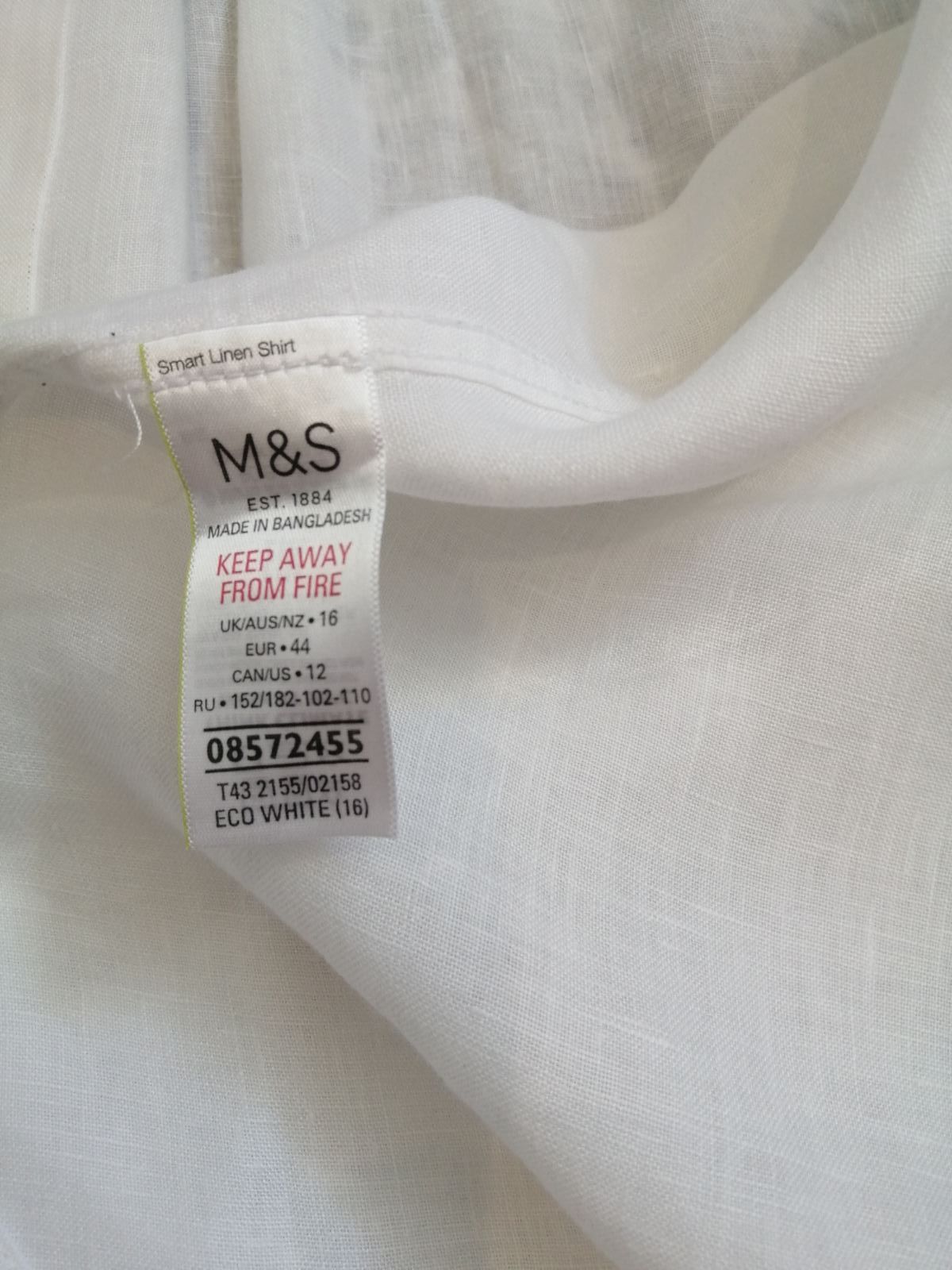 Жіноча сорочка M&S 100% льон розмір M/L