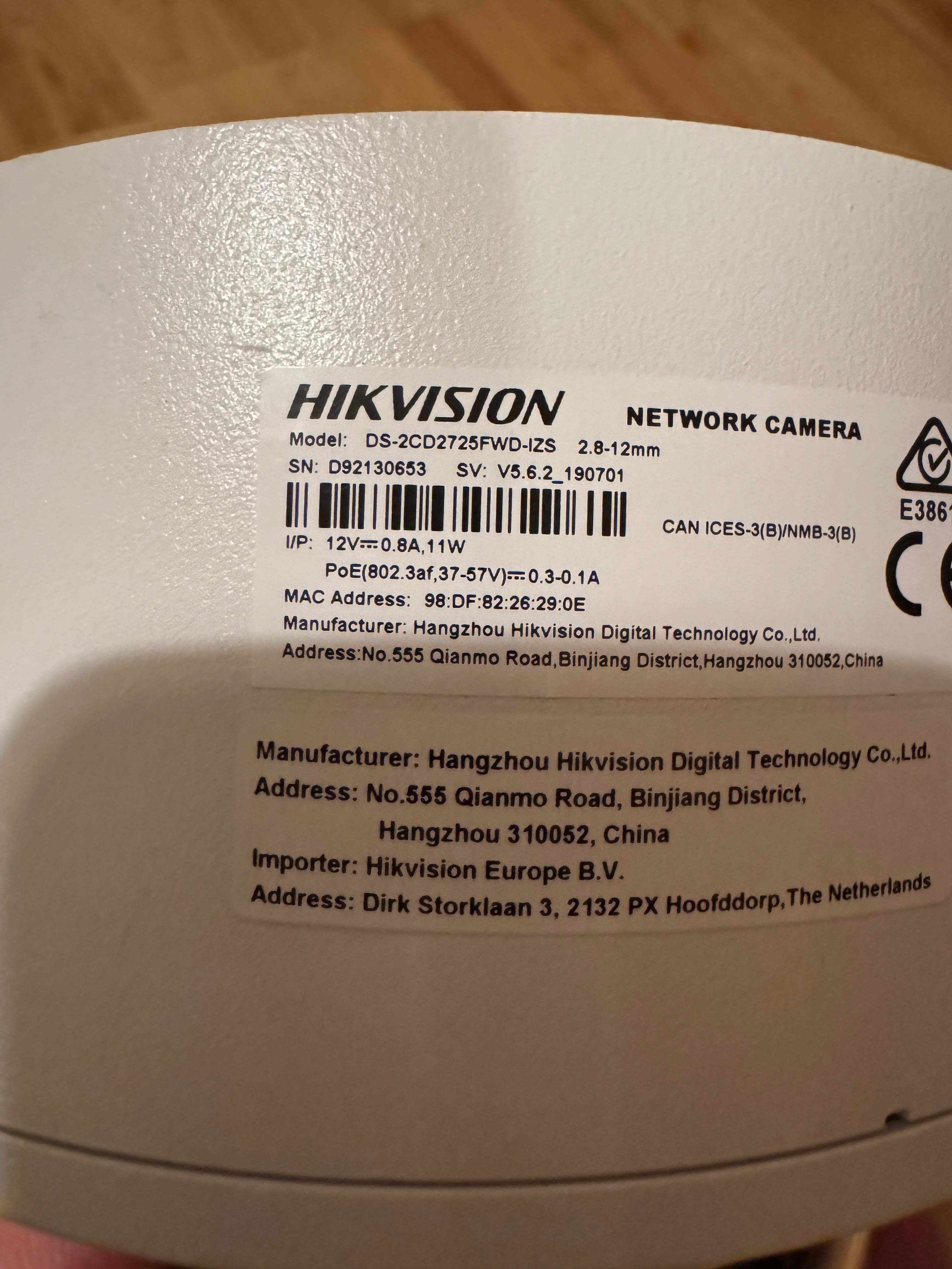 Kamera Hikvision 2,8-12 mm