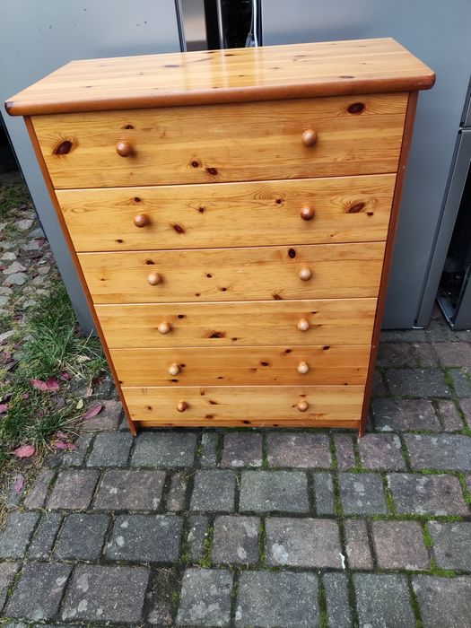 Komoda sosnowa 6 szuflad