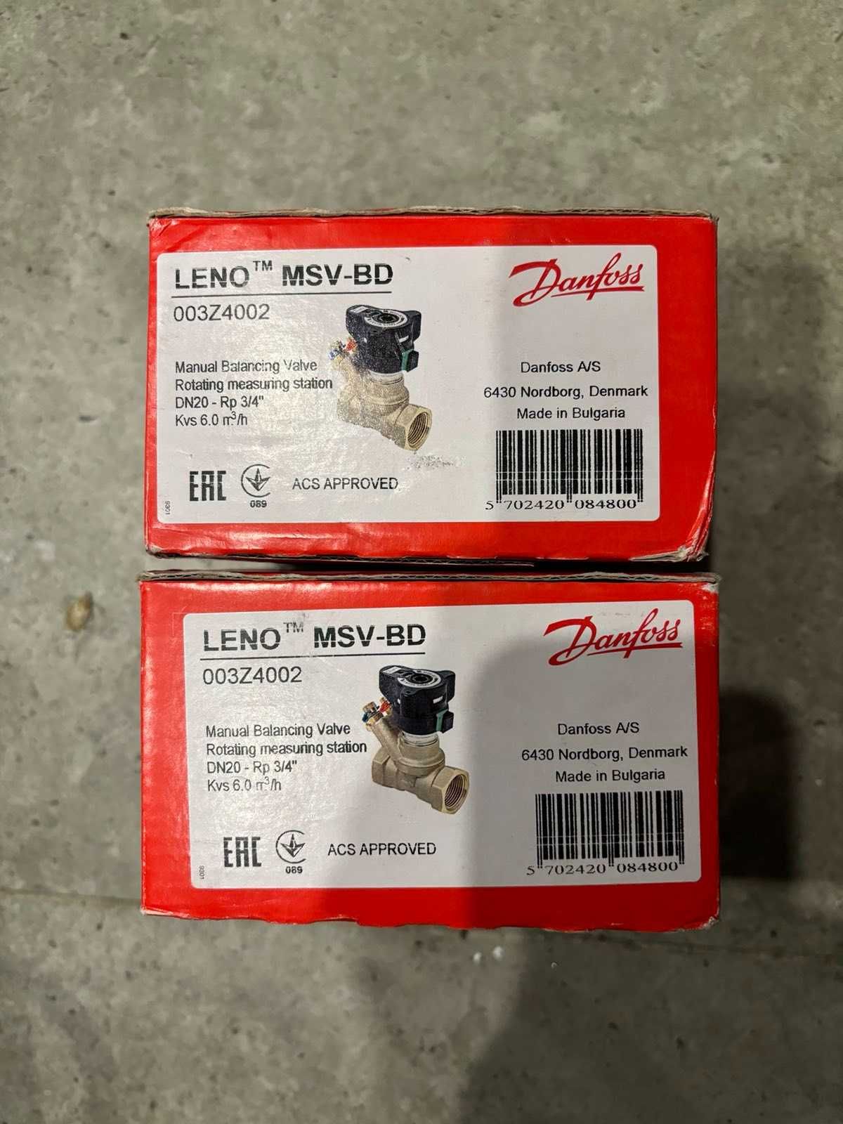 Балансувальний клапан Danfoss LENO MSV-BD 003Z4002