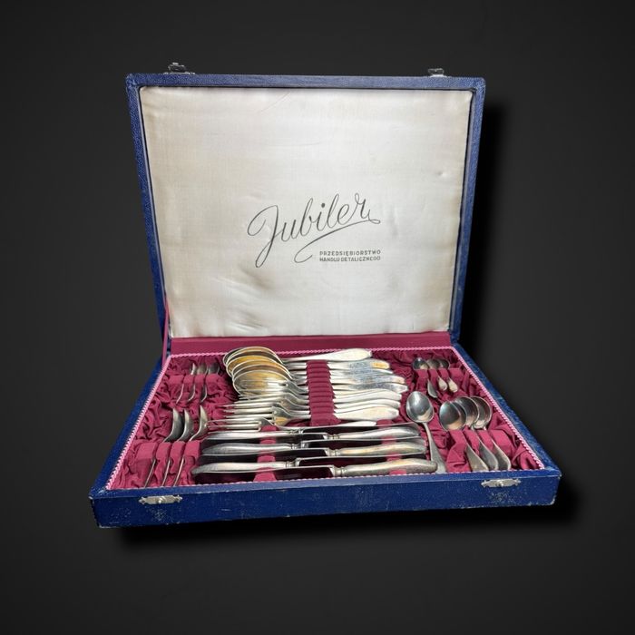 Sztućce platerowane WSW plater wzór poznański art deco b5/07198