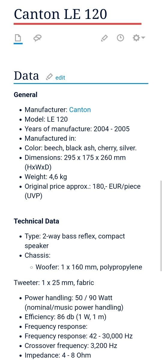 Canton LE 120, (42-3000)