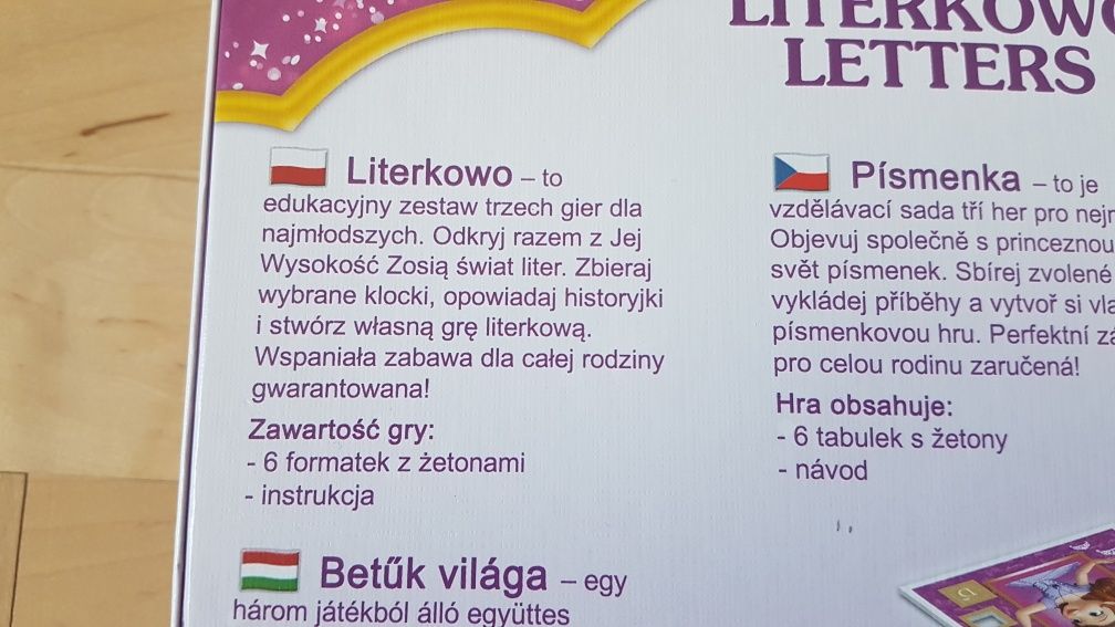 Zestaw Księżniczka Zosia puzzle MAXI i NOWA gra Literki gry