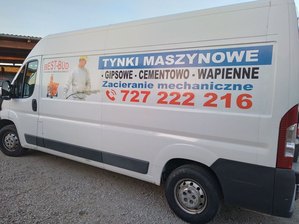 Tynki Maszynowe gipsowe cementowo-wapienne