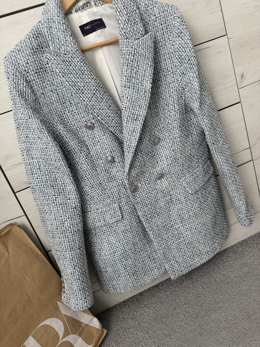 Шикарний твідовий піджак M&S Dutti