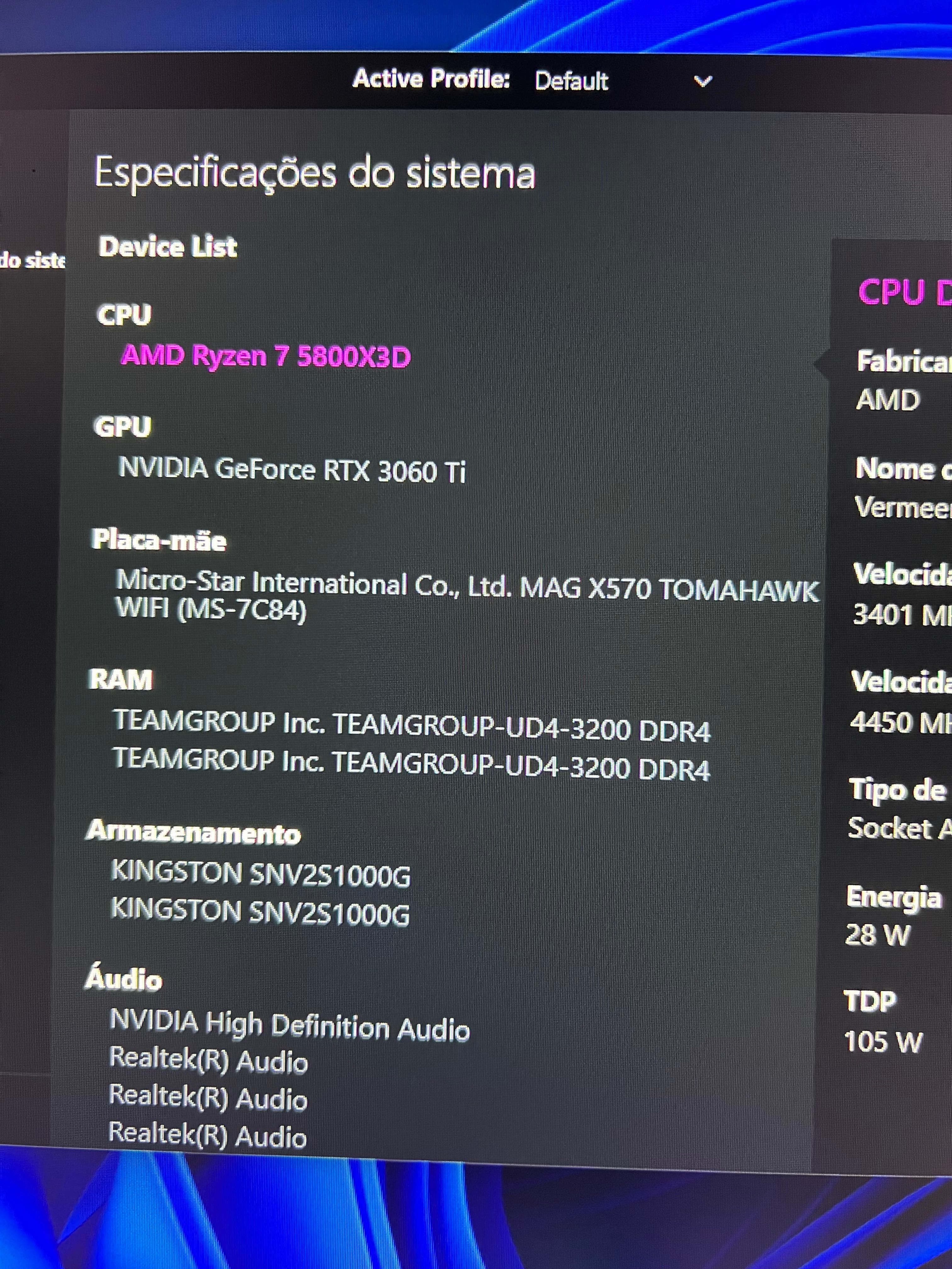 **Vendo computador de alta performance com pouco uso**