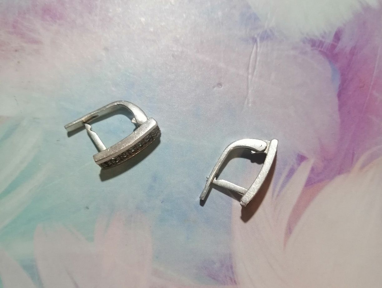 Сережки срібло+золото(продаж, обмін)