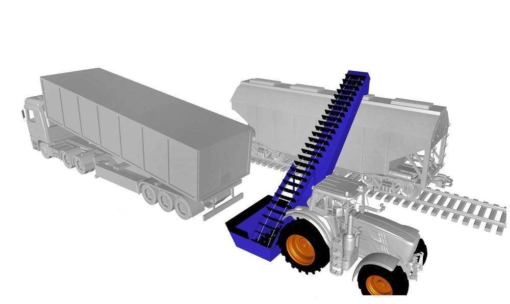 Услуга погрузки зерна в вагоны. Погрузчик зерномет лучше Кобзаренко